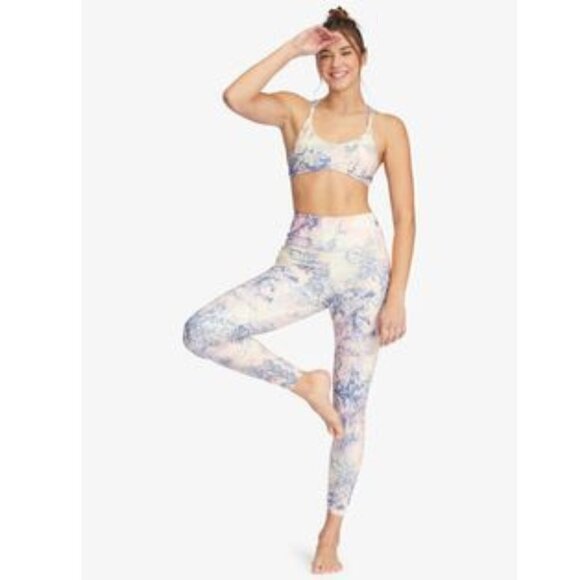 Roxy Womens Kaileo High Waisted Ankle Length Workout Leggings Large - Picture 3 of 14